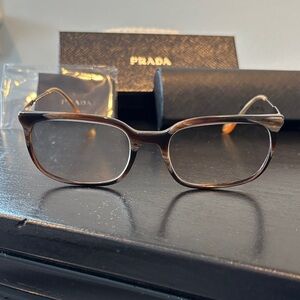 Prada Tortoise Shell Eyeglasses